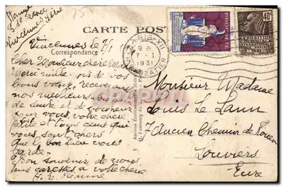 Bois de Vincennes — Estrada das Baterias — Cachoeiras e Ponte Rustica — E. M. — Verso