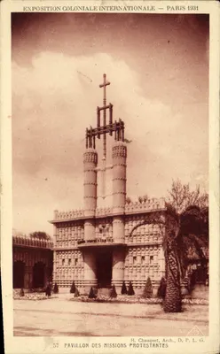 Pavillon Misji Protestanckich — Międzynarodowa Wystawa Kolonialna — Paryż 1931