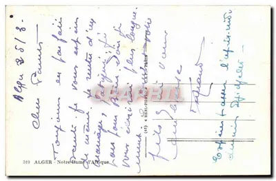 Argel - Nossa Senhora de Argel — editor C.A.P. n° 319 — Verso