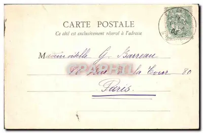 Bois de Vincennes — O Lago Daumesnil — B.F. Paris — Verso