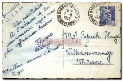 Dziecko w koszyku z różami — zdjęcie z warsztatu — JC 761 — Rewers