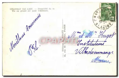 Castelo de Lizy — Propriedade da Vida ao Ar Livre para a Criança — Edições G. Reant, Paris — Verso
