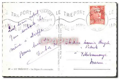 Le Tréport — La Digue-Promenade — Cap — Rewers