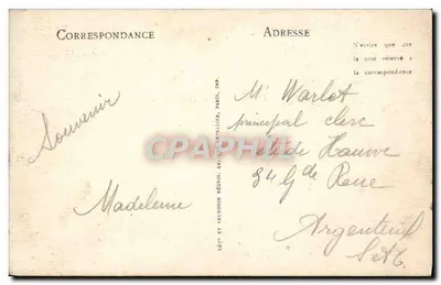 Carcassonne (Miasto) — Widok z Wieży Biskupiej — wydawca L.L. — Rewers