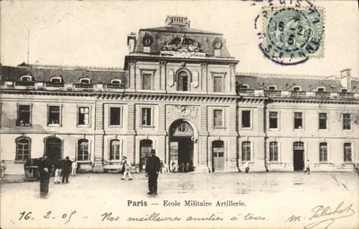 Paris — Escola Militar de Artilharia — editor Polisher, n° 16