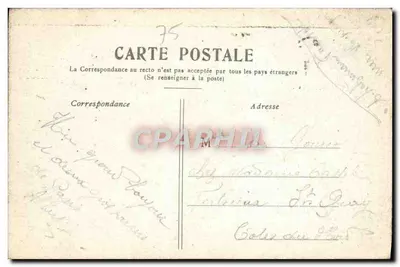 Paris — O Petit Palais — editor não identificado, número de série não visível — Verso