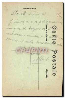 Paris — A Câmara dos Deputados — Impr. Edia, Versailles — Verso