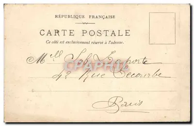 Paris — O Palácio de Justiça e a Capela Santa — J. L. Edil, Paris, N° 121 — Verso