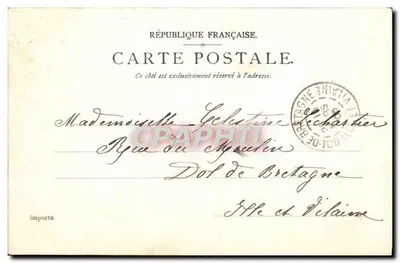 Conciergerie i Sąd Gospodarczy — Paryż — Wydawca P. S. & D. Brateau, n°215 — Rewers