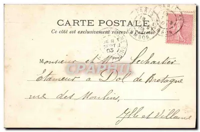 Notre-Dame de Paris — widok fasady — L. J. & Cie, wyd., Angoulême-Paris — Rewers