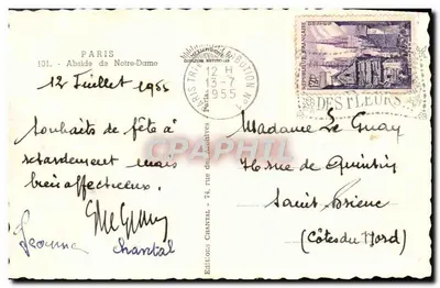 Nossa Senhora de Paris — vista geral — Editores Chantal, n°101 — Verso