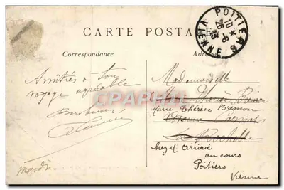 Tarjeta postal antigua París Fuente de Carpeaux Avenue de l'Observatoire — Reverso