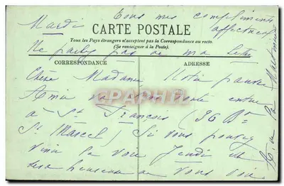PARIS — Saint-Sulpice und die Place — LL, n° 742 — Rückseite