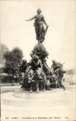 Paris — A Estátua da República (por Dalou) — LL, n° 467