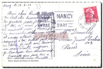 Élèce — Katedra Notre-Dame des Passes du Moulleau — Wydawca Élèce — Rewers