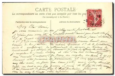 Nossa Senhora, Porta central — Paris — Desenho à pena, A. Goulon — Verso