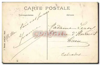 Paris - Igreja da Madeleine — Cópia do Partenon de Atenas, começada em 1764, concluída em 1846, frontão com o Julgamento Final, portas de bronze gravadas por Triqueti, 34 estátuas — J.H. editor — Verso