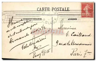 Paris (VIIe) — O Domo dos Invalidos — LL. N° 238 — Verso