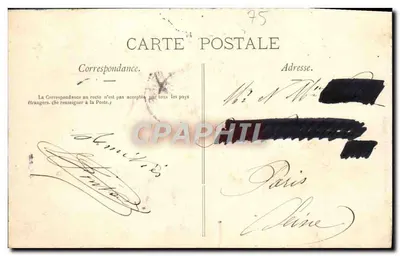 Paryż — Avenue de l'Opéra — Wydawca Antonin Cannes, nr 105 — Rewers