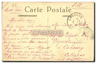 PARIS — Boulevard des Italiens — M. J. — n° 542 — Verso