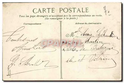 Paris. Câmara dos Deputados — vista do edifício com pilastras e estátuas — L.V.A. & Cie — Verso
