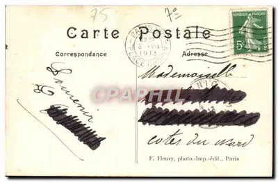 Paryż — Brzegi Seiny i Wieża Eiffla — F. Fleury, Paryż — Rewers