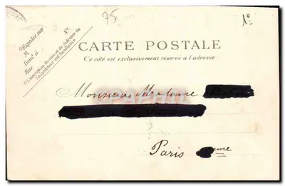 Parijs — De Punta van San Eustachio — P.P.C. — Parijs — Achterkant