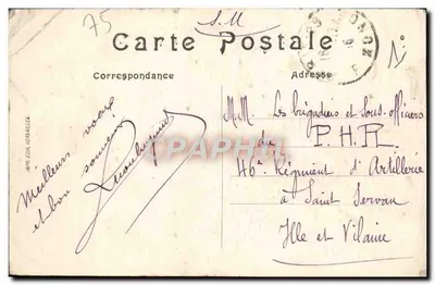 PARIS — O Palácio de Justiça — Editor: IMP. E. VERBAILLES — Verso
