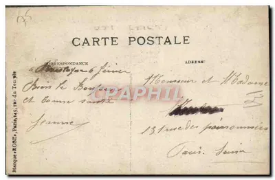 Bouloque-sur-Seine — Inondation 1910. L'Avenue de la Reine — Éditeur : Bouloque-sur-Seine, n° 34 — Verso
