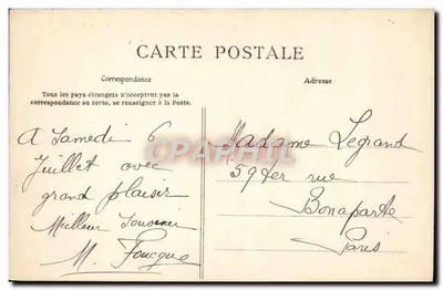 Paris — Sąd Artystyczny i Rzemiosło — C.L.C. n°727 — Rewers