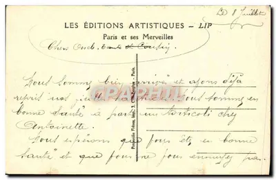PARYŻ. Avenue des Champs-Élysées. — Avenue des Champs-Élysées. — LIP, nr 24 — Rewers