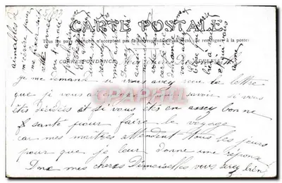 Paris — Monument de Gambetta — editor desconhecido, número de série não visível — Verso