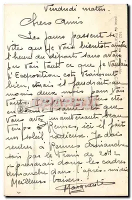 Most Porte de Versailles — Międzynarodowa Wystawa Paryż 1937 — wyd. CH — Rewers