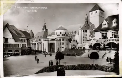 Wystawa Międzynarodowa w Paryżu 1937 — Widok stoiska 'A La Cigogne' — H. Chipault