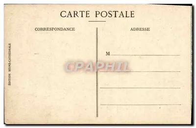 Reims — Il traversino del grande volta della Cattedrale dopo la guerra — Édition Reims-Cathédrale — Verso