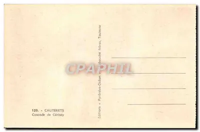 Wodospad Cérisey — Cauterets — Wydawnictwo Cauterets — Rewers