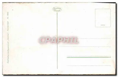 Aachen, Kurhaus — widok głównego budynku z kwitnącym ogródkiem — wydawca Kosmos, Halberstadt, nr 9885 — Rewers