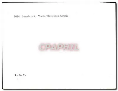 Innsbruck — Centralna plac z górami na tle — T.K.V. — Rewers
