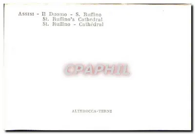 Assisi - Duomo - S. Ruffino - Katedra św. Ruffina — Rewers