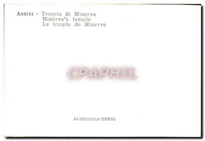 Assisi - Tempel van Minerva — Alterocca-Terni — Achterkant