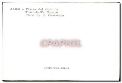 Assisi - Piazza del Comune — Piazza della Comune — ALTEROCCA-TERNI — Achterkant