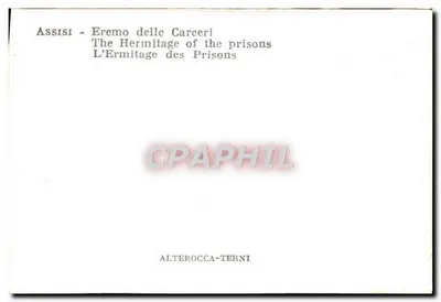 Assisi - Eremo der Carceri — ALTEROCCA-TERNI — Achterkant