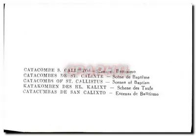 Catacombes de São Calixto — Cena de batismo — editor não visível — Verso