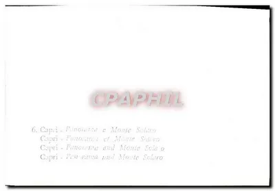 Capri - Panorama i Monte Soluro — Rewers