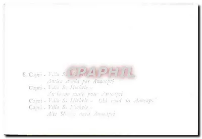 Kapry - Wila S. Michele — Stara droga do Anacapri — Rewers