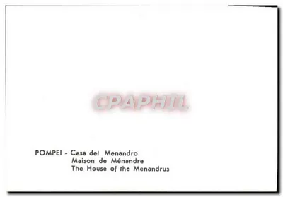 Pompeya - Casa de Menandro — Reverso
