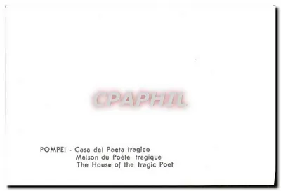 Pompeii - House of the Tragic Poet — Back