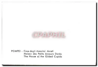 Pompéia - Casa dos Pequenos Amores Dourados — Verso