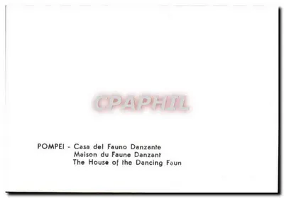 Pompei - Casa del Fauno Danzante — Maison du Faune Danzant — Reverso