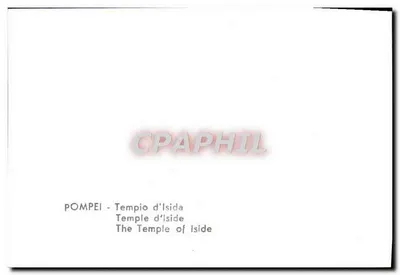 Pompeia - Templo de Iside — Verso